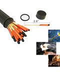 All In One Prepper Grade Survival Fire Starter Kit With 10 Magnesium Shavings Bags 20 Windproof Matches and clips of use in fire lighting