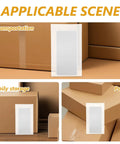 White EPE Foam Wrap Bags 100 Pack Reusable Cushioning Pouches for shipping with boxes visible in transportation.