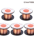 0.1mm 5Pcs Ultra Thin Soldering Wire Set Copper Jumper Wires For PCB Repair Mobile Phone And Computer Electronics