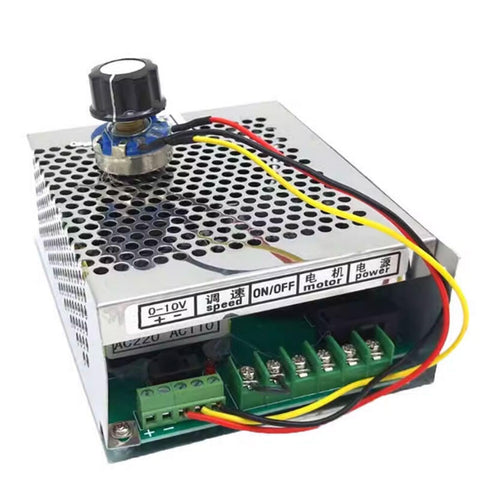 Heavy Duty Air Cooled 800W Cnc Spindle Motor Dc 110V 20000Rpm Er16 Chuck Power Supply Speed Governor Kit with control knob.