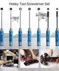 12 Piece RC Car Tools Kit Must Have With Hex Phillips Flat Screwdrivers Pliers Sockets Wrench For Traxxas Arrma RC Cars