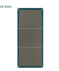 Back view of 3 Piece Solderable Breadboard Split Design Universal PCB Shield Board Double Sided With Tinned Gold Plated Holes