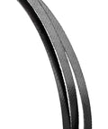 Heavy Duty Drill Press Drive Belt Made In Usa close-up view of durable black rubber, designed for smooth motor power transfer.