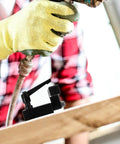 Worker using Pro Grade T Track Stop Block Type 30 Aluminum Alloy Woodworking Limiter with precise locked stopper in workshop