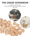 Usage of Wooden Screw Hole Plugs For Furniture Easy Install No Fuss Decorative Covers 50 Pack shown in furniture decor