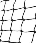 Close-up of HDPE pitching netting for Batting Cage Net For Baseball And Softball Practice, Twine 42, water resistant, 12x14x35 ft