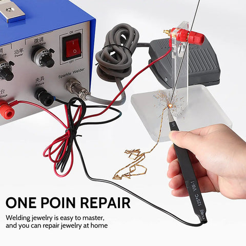 Handheld Pulse Arc Jewelry Welder Kit For Gold Silver Platinum And K Gold With Pro Grade Power welding a chain