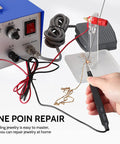 Using a 30A Handheld Pulse Arc Jewelry Welder For Gold Silver Platinum DIY Repair, Portable Spot Welding Machine For Fine Jewelry.