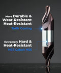 Rugged M35 Cobalt Center Drill Bit With TiAln Coating For Nailing Precise Starter Holes In Stainless Steel Cast Iron And Copper Number 3 Size, showcasing durable TiAln coating.