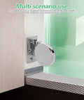 Heavy Duty Glass Door Hinges For 3 To 6mm Tempered Glass Concealed Zinc Alloy Finish Frameless Shower Door Hardware For Home And Commercial Use Durable Design With Smooth Operation And Corrosion Resistant Build, glass hinge close-up