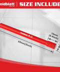 Side view of Goldblatt red 1/4-inch diamond drill bit with 6mm hole saw tip
