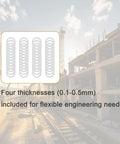48 Piece M5x7mm Shim Washer Set Precision Steel Spacers For CNC Automotive And Mechanical Work Includes 0.1 0.2 0.3 0.5 Millimeter Thickness