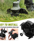 Weed Trimmer Head Replacement For DWO1DT995 Cordless String Trimmer Compatible With DCST922P1 DCST922B DCST972X1 shown in action