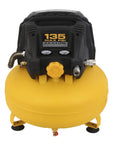 Pancake Portable Electric Oil Free Air Compressor With Two Couplers, 6 Gallon Tank, 135 PSI, Lightweight Home Garage Tool