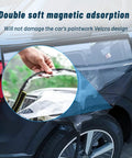 Heavy Duty Magnetic EV Charger Port Cover Waterproof Seal For Steel Electric Vehicles in use with soft magnetic adsorbtion.