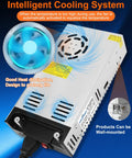 New Version 110V To 12V DC Power Converter Beefy 360W Auto Adjust AC To DC Transformer with cooling fan