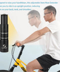 Bike Stem Extender Adjustable Handlebar Riser for 1 1/8 Inch Forks 28.6mm, cyclist showing improved posture