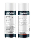 Top Shelf Wood Repair Stain And Seal Aerosol Duo In Light Walnut with labels showing toner and clear acrylic features.