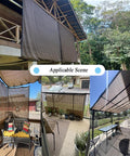 Mocha 12x20 ft sun shade cloth protecting patios and pergolas, breathable fabric with 90% UV block for outdoor spaces