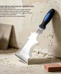 The Smooth Operator All In One Paint Brush And Roller Cleaning Tool With A Heavy Duty Paint Can Opener features a stainless steel blade and ergonomic grip.