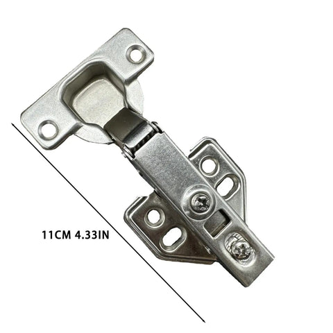 Close-up of 4 Pack Soft Close Face Frame Cabinet Hinges For Full Overlay Doors Clip On Stainless Steel Concealed Kitchen Cabinet Door Hinges