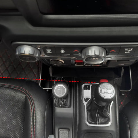 Jeep Gladiator And Wrangler Center Console Organizer Gear Shift Tray 3 Piece Kit With Cushioned Storage Box for JL JLU Interior