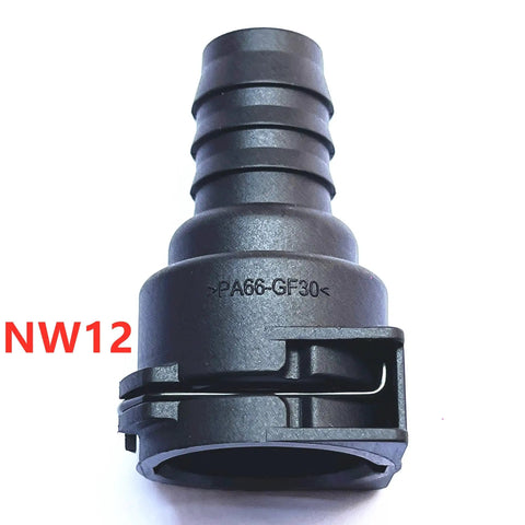 NW12 Quick Connect Coolant Hose Fitting And Heater Hose Connector universal adapter, PA66 nylon, 150 degrees, 12mm for leaks.