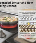 Upgraded 12 Inch Dual Radiant Surface Element Replacement For Electric Stoves heating pan with upgraded sensor method.