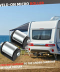 Two Pack Trailer Roller Wheel 2 Inch Weld On Heavy Duty Steel Caster With Grease Fitting For RV Trailers Motorhomes And Fifth Wheels