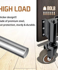 2 Inch Gate Wheel Caster For Wooden Gates, 80 Lb Capacity, 360 Degree Rotation, spring loaded design with TPR rubber tire