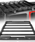 Overlanding Roof Rack Cargo Basket For Jeep Wrangler JL 2018 2026 And Gladiator JT Hardtops Steel Carrier mounted on SUV