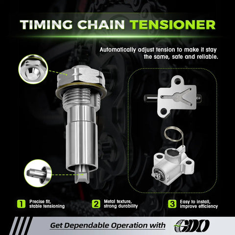 2.4L Ecotec Timing Chain Kit With Tensioner For Chevy Equinox Malibu 2010-2015 2.4L Fits GMC Terrain Buick Verano