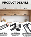 Slick Low Profile Cabinet Pulls For Cabinets, Drawers, And Cupboards, Zinc Alloy Recessed Handles in modern kitchen setup