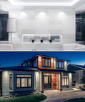 Modern interior and exterior lighting with Four Pack LED PAR30 Flood Light Bulbs 75W Equivalent 5000K Bright White.