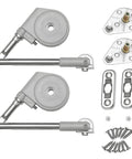 2Pack 105 Degree Soft Closing Pull Down Hinge Brackets For Downward Opening Lids And Cabinets Toy Box Hinges Soft Close No-Brainer