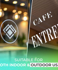 Custom Business Logo Decal For Walls And Windows That Helps You Personalize Your Brand With Durable Weather Resistant Waterproof Stickers For Office Home Storefront And Corporate Advertising on glass door