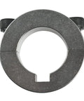 Front view of 4 Pack 1 Inch Lock Collar Clamps For Go Kart Axles Aluminum Sprocket Hub Locks With Socket Head Cap Screws And One Quarter Inch Keyway Slot Durable Aluminum Construction For Lasting Use Perfect For Go Kart Racing And Maintenance