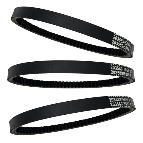 30 Series Go Kart Drive Belt For Coleman KT196 CVT Torque Converter Fits CK196 T Manco 5959 Comet 203589 Murray 12 848 Asymmetrical Belt 3 Pack