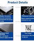Smooth Electric Lift Table With High 10kg Capacity And Adjustable Scissor Base For Lab Or Office Use, close-up of product details showing stable structure.