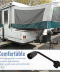 Heavy Duty 7 Inch Tarp Crank Handle Assembly Part 3008176A shows secure grip design for dump trailers and DTR tarp kits.