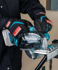18V LXT Cordless Metal Cutting Saw Bare Tool With 5 3 8 Inch Cut Capacity in use cutting metal pipe
