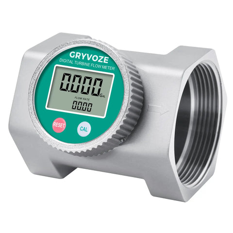3 Inch Digital Water Flow Meter With NPT Fittings, EMI Protection, And IP68 Waterproof Aluminum Housing, close-up view