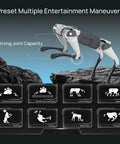Lite 3 Basic AI Quadruped Robot Platform For Robotics Developers And Researchers Featuring Dope Mobility And AI Driven Motion Control For Algorithm Testing And Real World Robotic Application Development, white quadruped jumping
