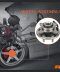 Front Wheel Hub And Bearing Assembly For 4WD Ford F150 2004 2008 And Lincoln Mark LT 2006 2008 With 6 Lug And ABS 515079