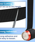 No Nonsense Weatherproof Pipe Insulation Tape Roll 13 Ft By 2 In Self Adhesive Foam Wrap in black with scissors cutting.