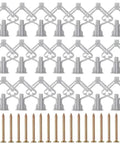 Self Drilling Drywall Anchors Kit For Plasterboard Hollow Walls With Screws, Easy Install Tool Free Mounting Dowel Anchors Set 240 Pieces