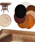 Heavy Duty Wood Lazy Susan Turntable For Round Tables 360 Smooth Spin Serve Food Without The Drama White samples and wood finishes.
