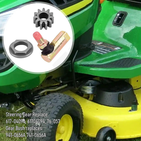 Beefed Up Heavy Duty Steering Drag Link Gear And Ball Joint Kit For Truck And SUV Replacement Includes 747-05385A Drag Link 923-0448A Ball Joint 617-04094 Gear 112-0917 Gear Bush And 1 Pack, steering gear parts on lawn tractor