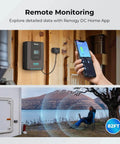 All In One 400W 12V Solar Power System Kit With Four 100W Panels 40A MPPT Charge Controller Bluetooth Module Fuse Kit
