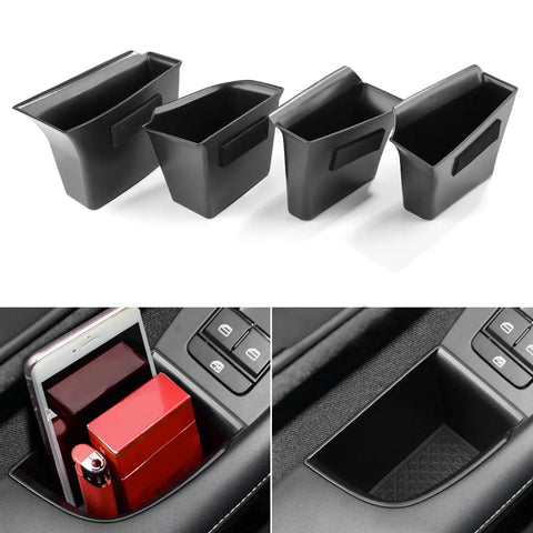 4 Piece Mazda 3 CX30 Door Grab Handle Set With Armrest Cover And Storage Organizer Tray Slick Fit Left Hand Drive Only Fits 2020-2026